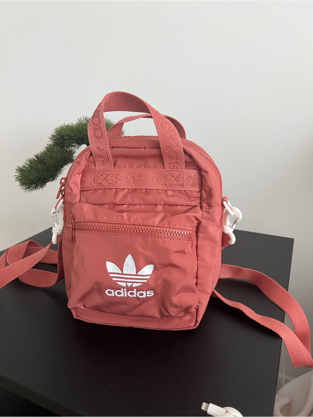 adidas Coral Red Mini Crossbody Bag